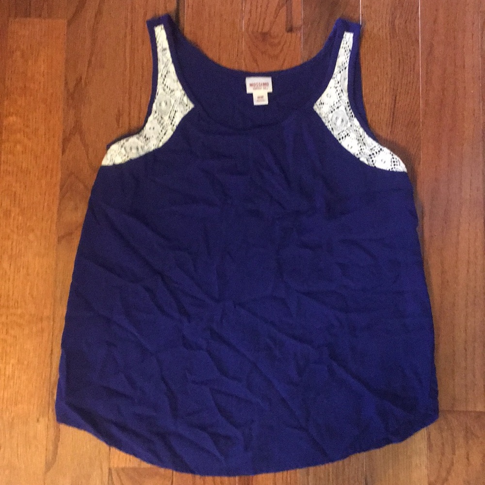 Mossimo Medium Blue Tank Top